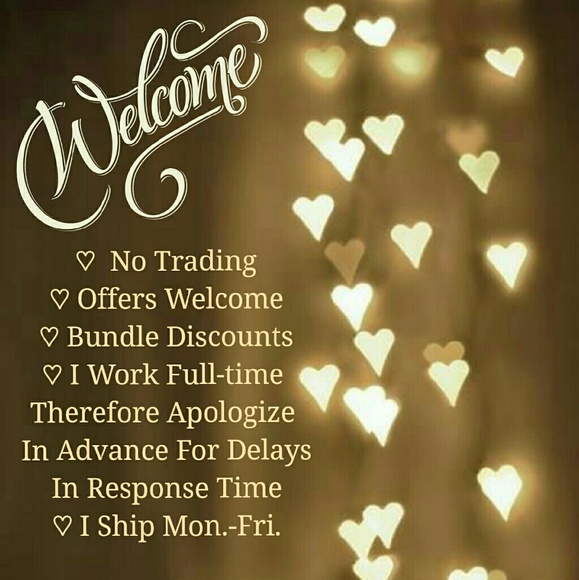 WELCOME!  THANK YOU FOR CHECKING OUT MY CLOSET!
