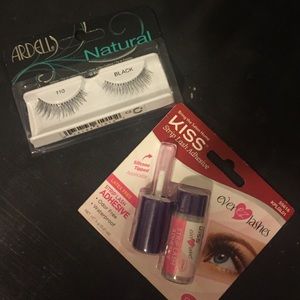 Arellano falsies and KISS lash adhesive