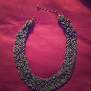 Army green necklace
