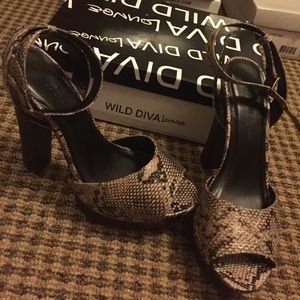 Snake skin Heels