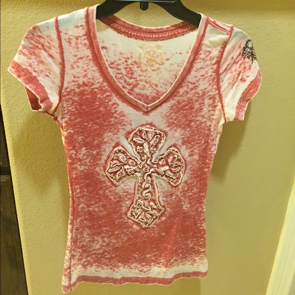 Burnout cross tee