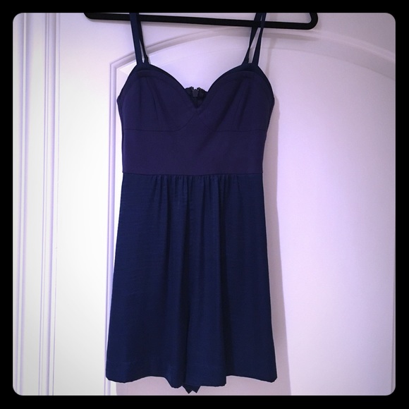 BCBG Navy Romper size XS