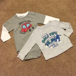 Two Boys 12-18 month Shirt Old Navy thermal Circo