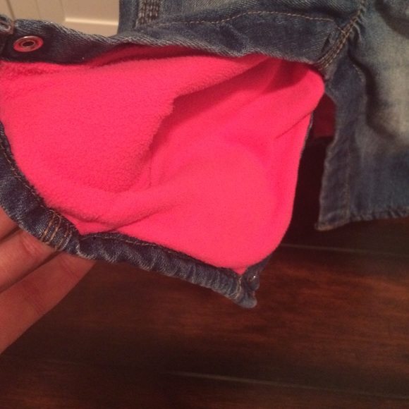 Baby girl Jean/pink overalls - Picture 2 of 4