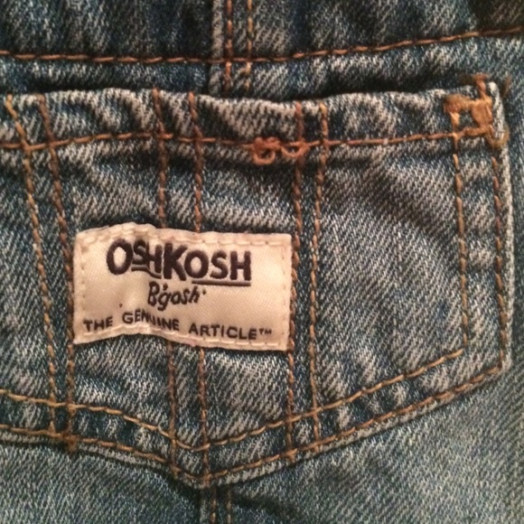 Baby girl Jean/pink overalls - Picture 3 of 4