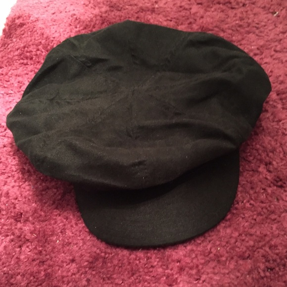 Black Sequin Slouch Hat
