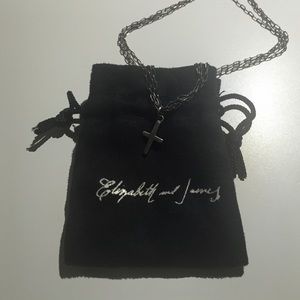 Sterling Silver Elizabeth & James cross necklace
