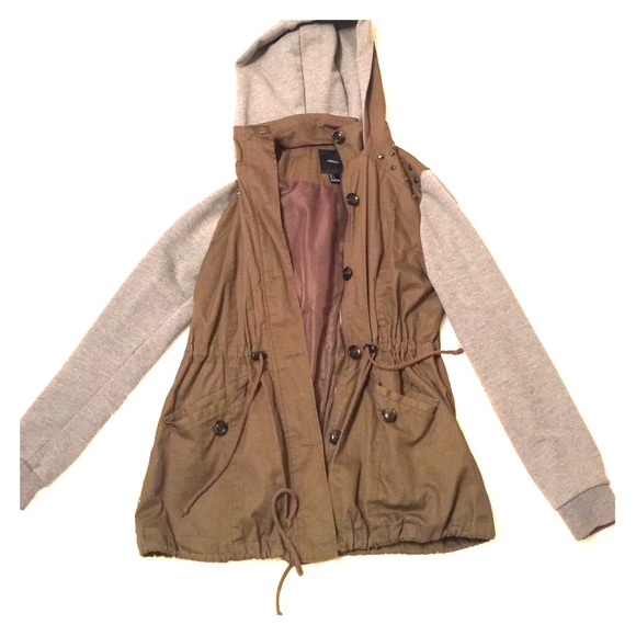 Forest green casual trench coat