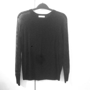Like new Equipment silk mesh sleeves sweater XS