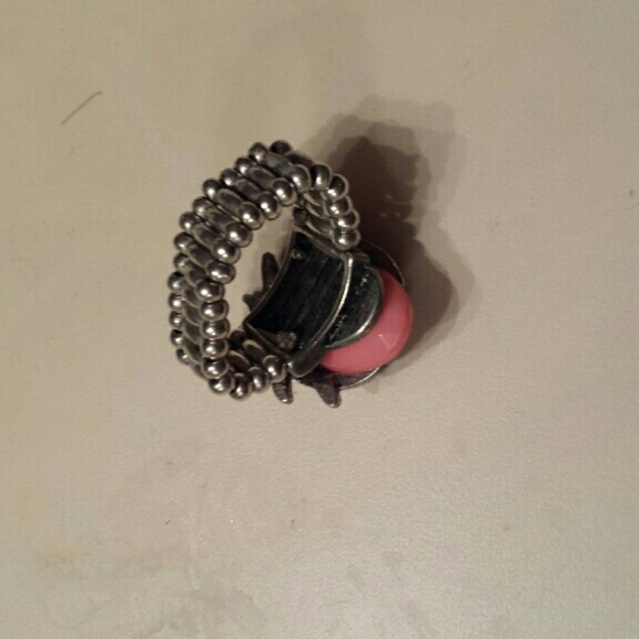Pink ladybug stretch ring - Picture 4 of 4