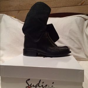 Sudini leather/suede boots