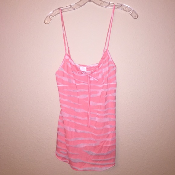 Free People Sherbet Zebra Burnout Cami M