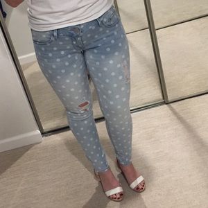 Stella Polka Dot Ankle Jean Legging