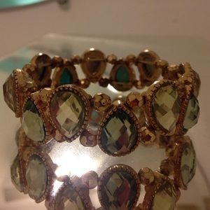 Pretty blue and gold bracelet