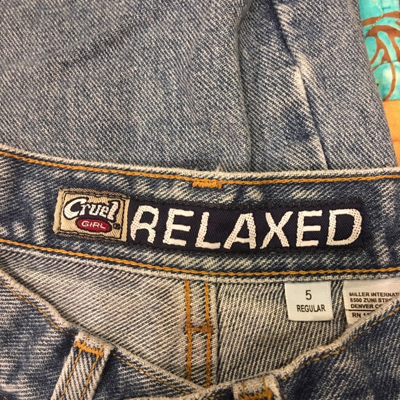 Cruel Girl Relaxed fit denim jeans -size 5 Regular - Picture 3 of 4