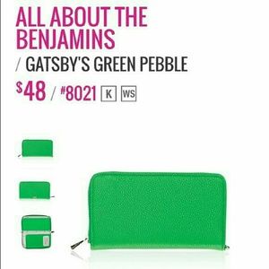 Wallet. Thirty-one. Green. All about the Benjamin