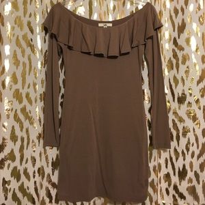 Off the Shoulder Long Sleeve Dress