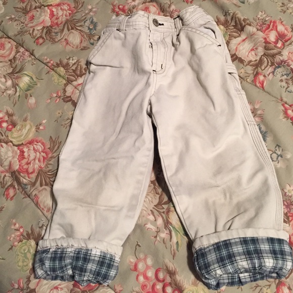 2T checker lined khaki pant - Picture 1 of 4