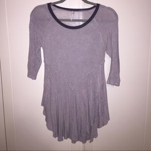 Free People cropped sleeve top