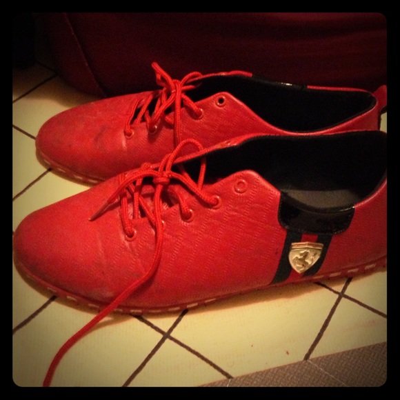 Red Ferrari shoes- Classy. Comfortable. Stylish