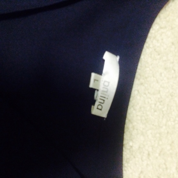 Navy Ruffle Tunic - Picture 2 of 3