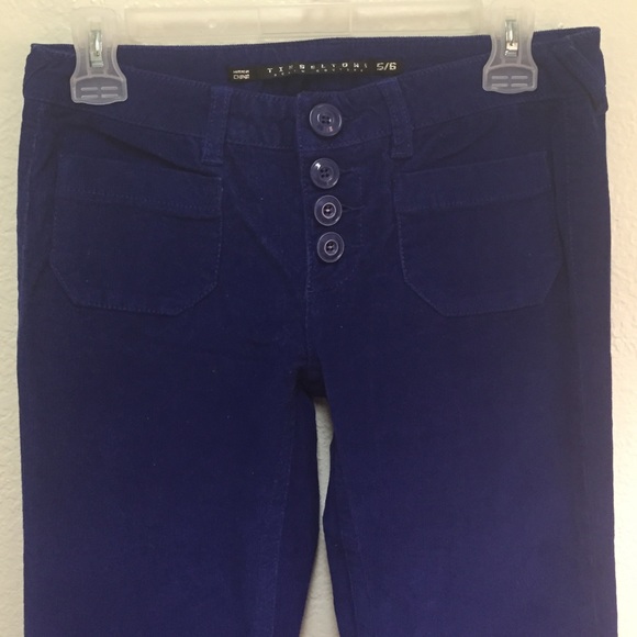 Blue bell bottom pants