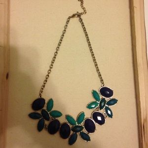 Blue and teal necklace