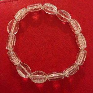 Clear beaded bracelet