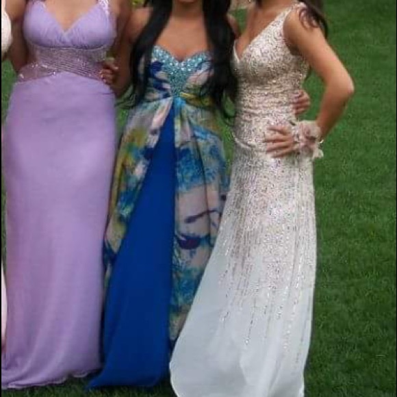 White prom dress
