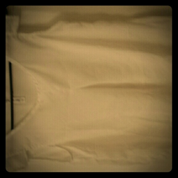 White cap sleeved blouse.