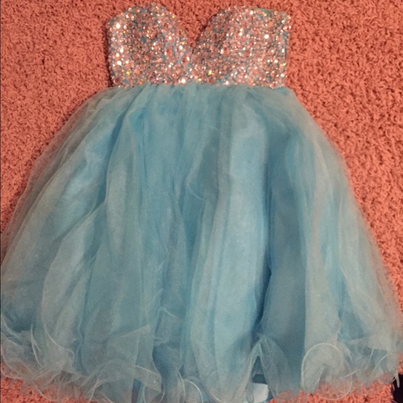 Blue prom dress by Night Moves Size 0.