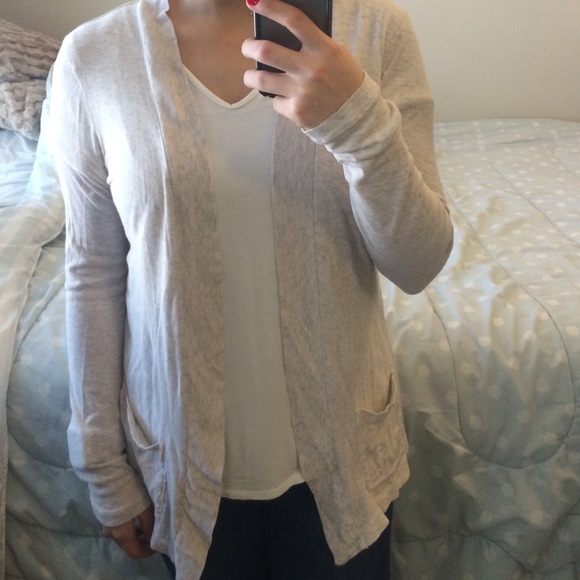 J. Crew light grey heathered sweater