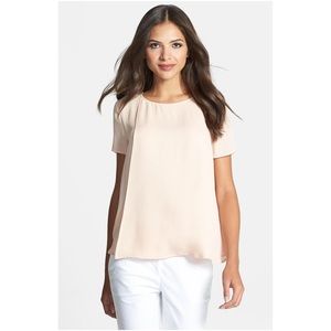 Sale 💋Theory silk crepe top, blush, like new!