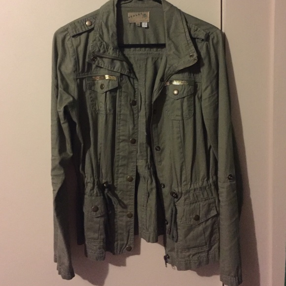 Military green jacket