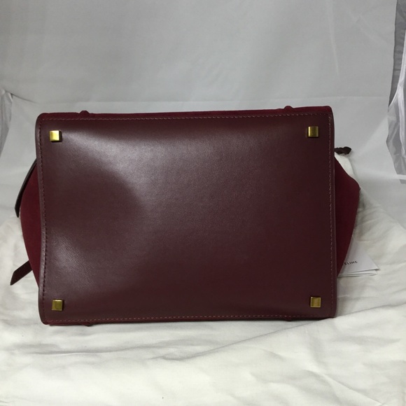 Authentic Céline Phantom Suede Dark Red - Picture 3 of 4