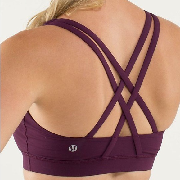 EUC plum energy bra size 6