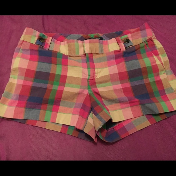 Banana Republic plaid shorts