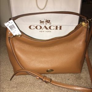 NWT Coach purse pebble leather Hobo