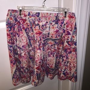 FUN PRINTED SKATER SKIRT!