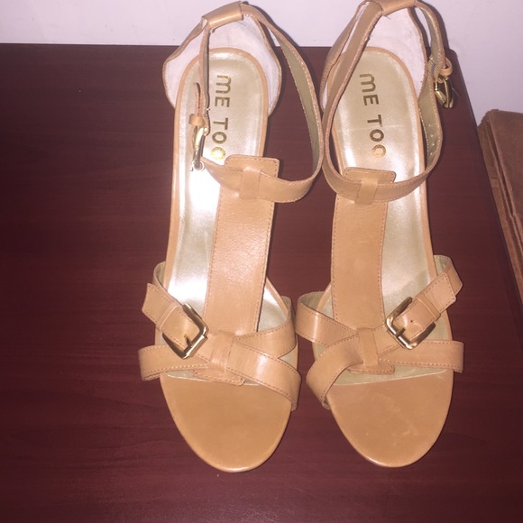 me too Shoes - 'Me Too' Tan Sandal Heels
