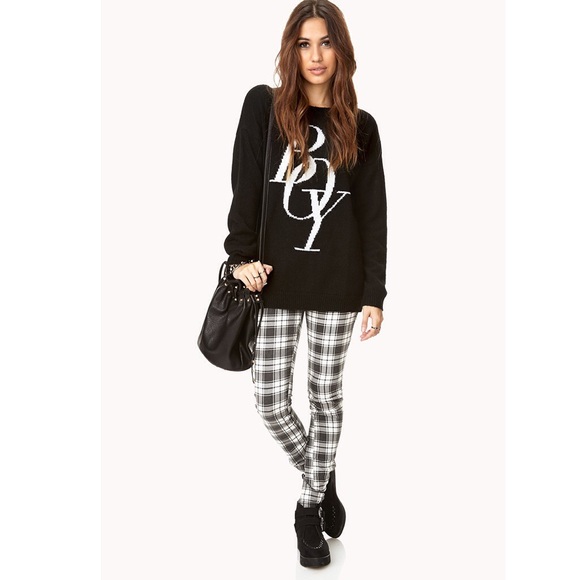 Forever 21 Sweaters - ⬛️Wool Blend Oversized Sweater F21 Boy Print Black Forever 21 Sweaters - ⬛️Wool Blend Oversized Sweater F21 Boy Print Black