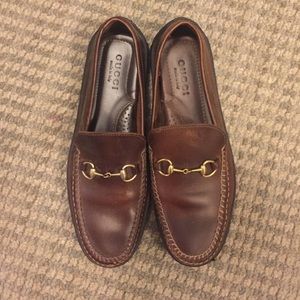 Gucci Women's Brown Leather Loafers