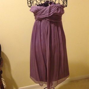 Lavendar strapless dress