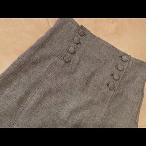 H &M Gray A Line Skirt