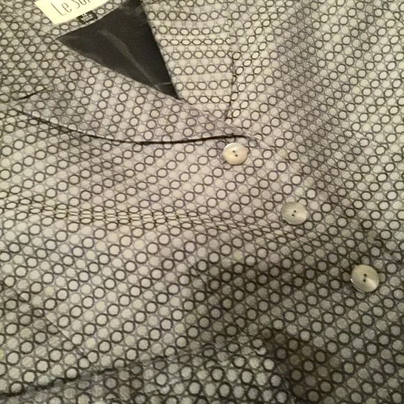 Le Suit Gray and Black Suit