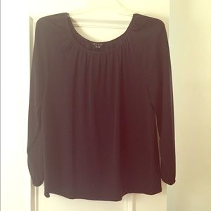 Theory Scoop Neck Silk Top