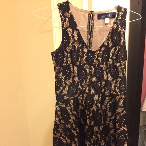 Black lace dress