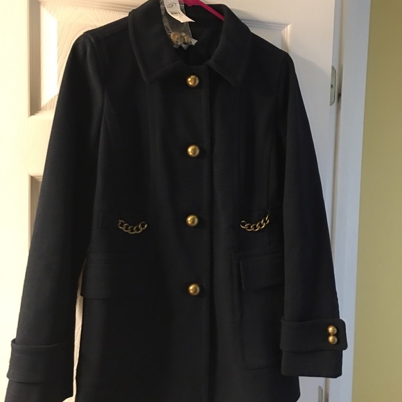 Loft wool Navy Coat