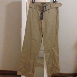 Talbots Khaki belt pants