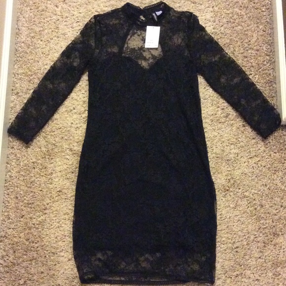 H&M Dresses & Skirts - H&M Black Lace Mini Dress